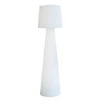Lampadaire design sans fil LED abat-jour ondulé multicolore dimmable LADY H110cm avec télécommande - REDDECO.com
