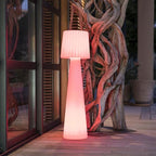 Lampadaire design sans fil LED abat-jour ondulé multicolore dimmable LADY H110cm avec télécommande - REDDECO.com