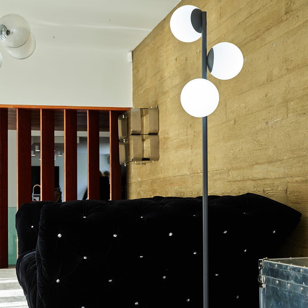 Globy - Lampadaire Filaire - Acier - Gris