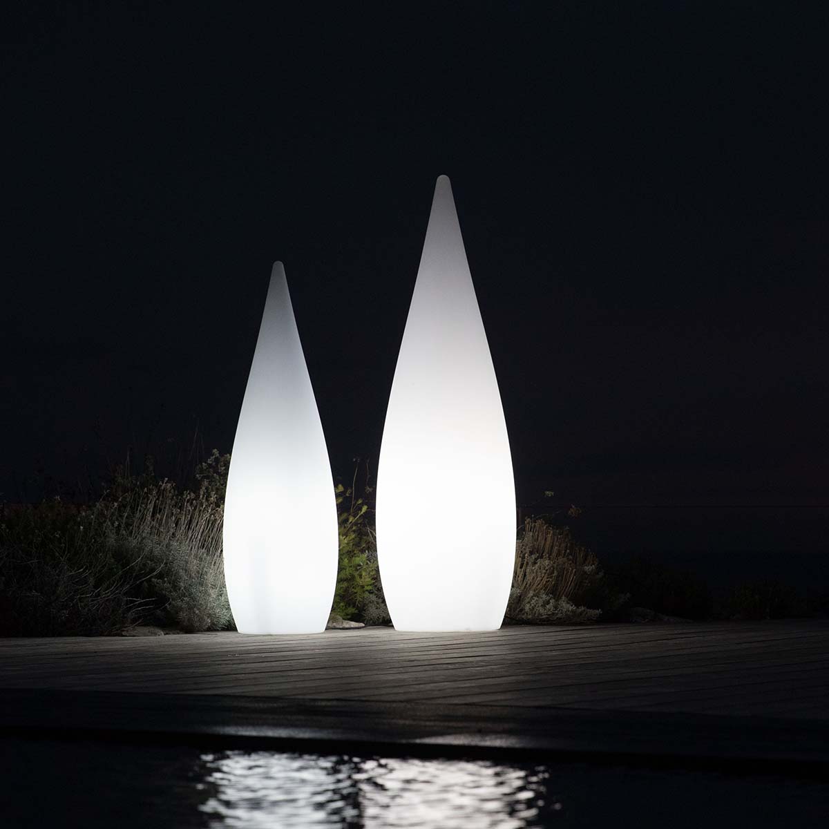 Classy - Lampadaire Filaire - Polyéthylène - Blanc