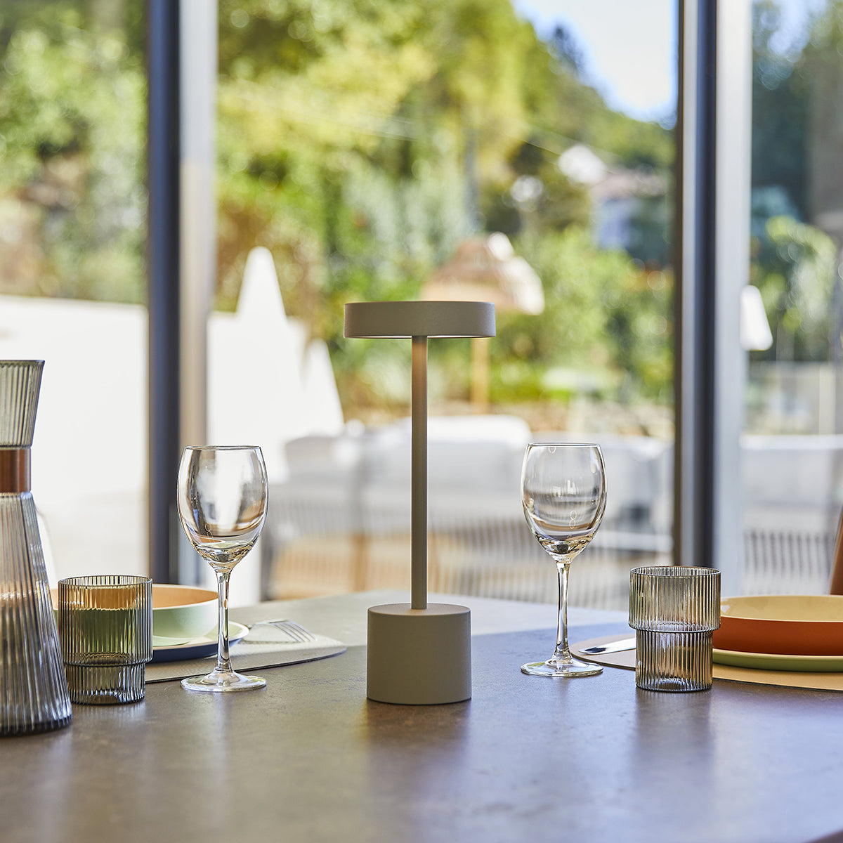 Lampe De Table Sans Fil - Roby Grey