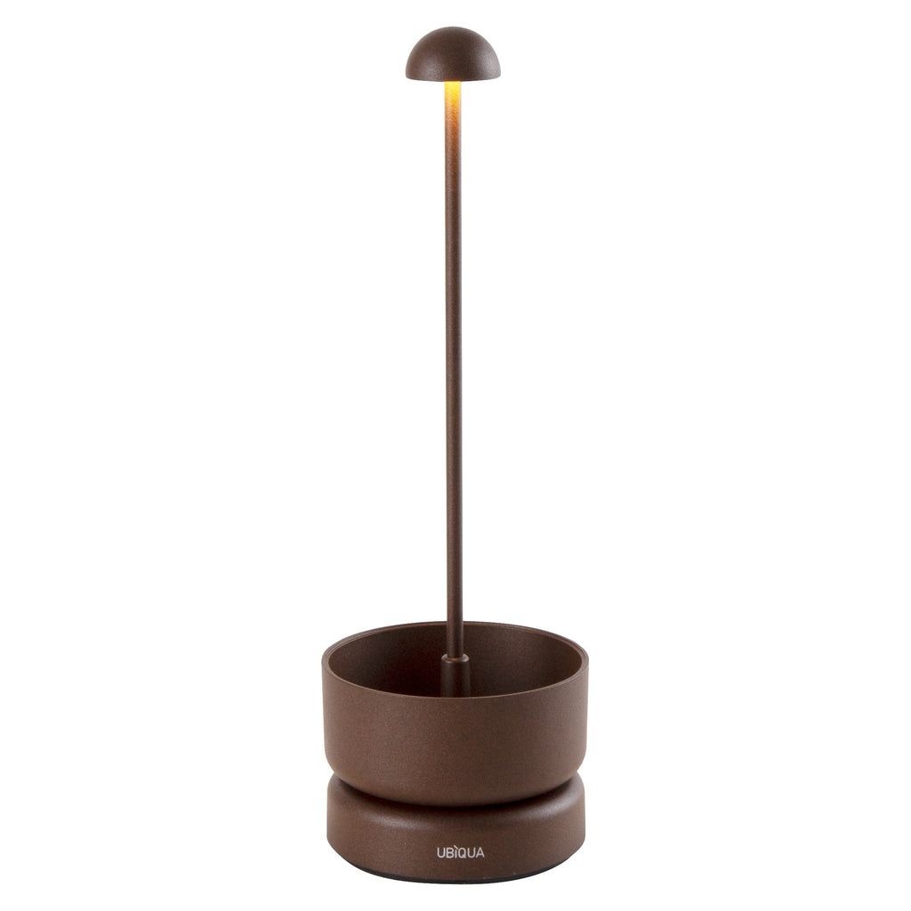 Basket - Lampe De Table Sans Fil - Aluminium - Marron