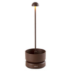 Basket - Lampe De Table Sans Fil - Aluminium - Marron