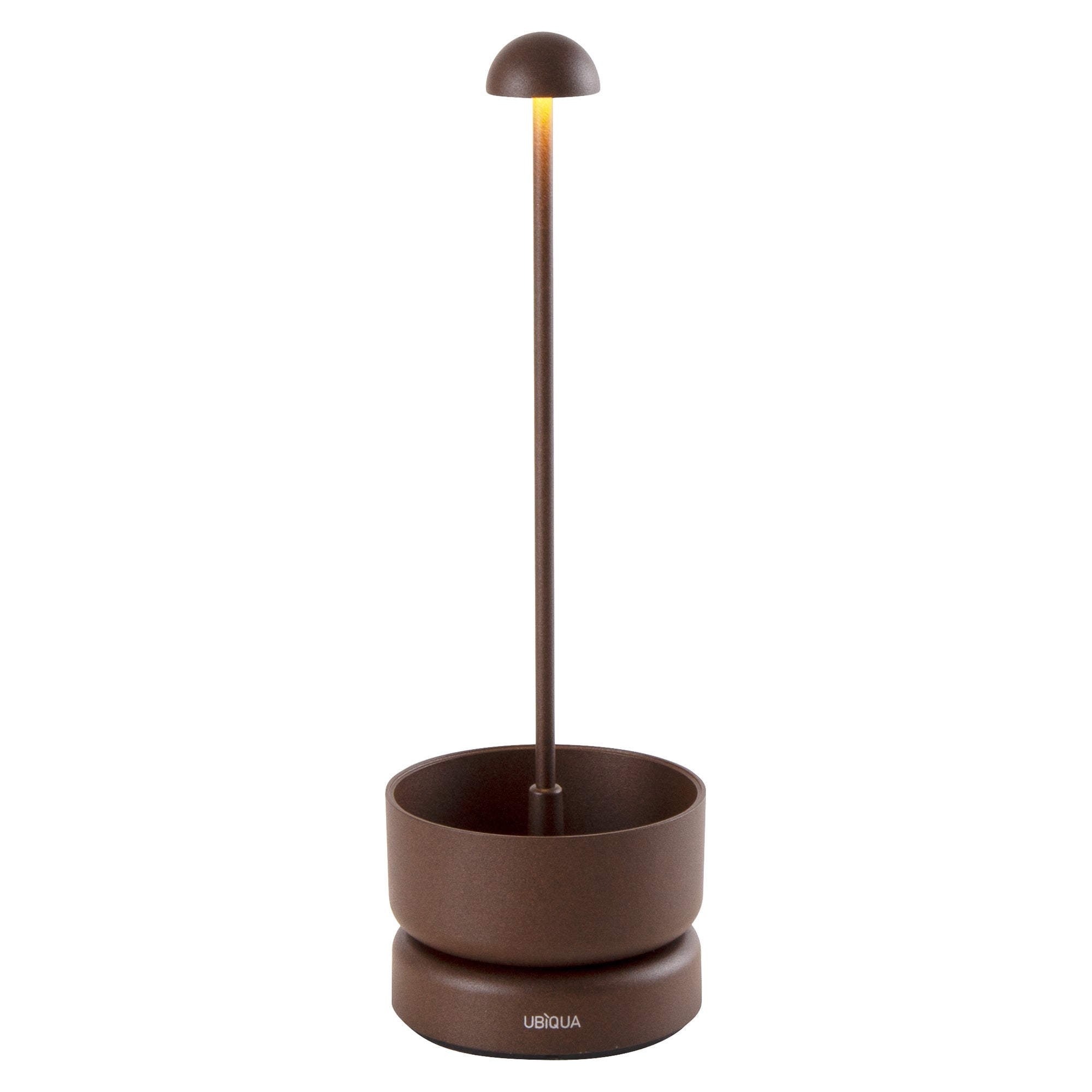 Basket - Lampe De Table Sans Fil - Aluminium - Marron