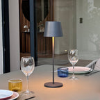 Kelly - Lampe De Table Sans Fil - Acier - Gris Anthracite