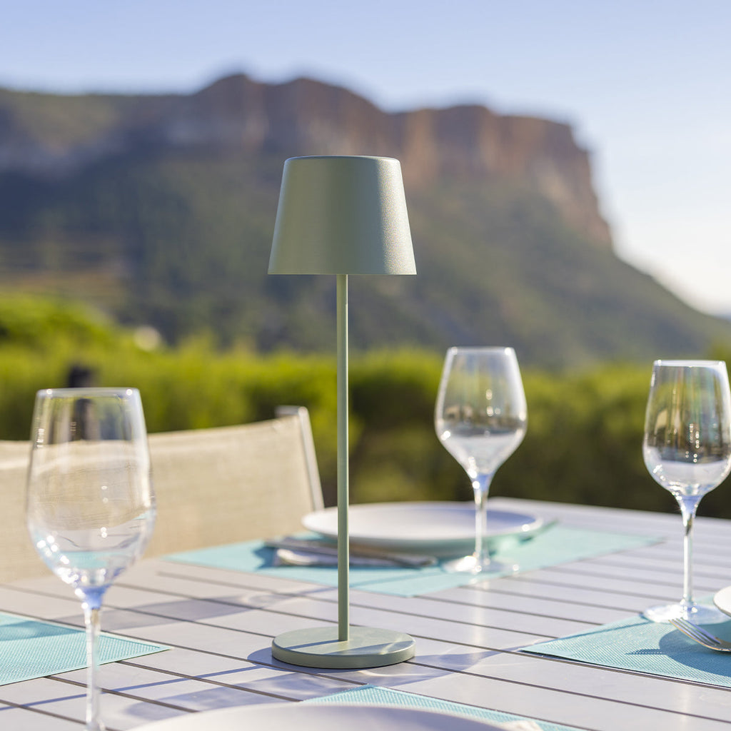 Kelly - Lampe De Table Sans Fil - Acier - Vert