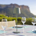 Kelly - Lampe De Table Sans Fil - Acier - Vert