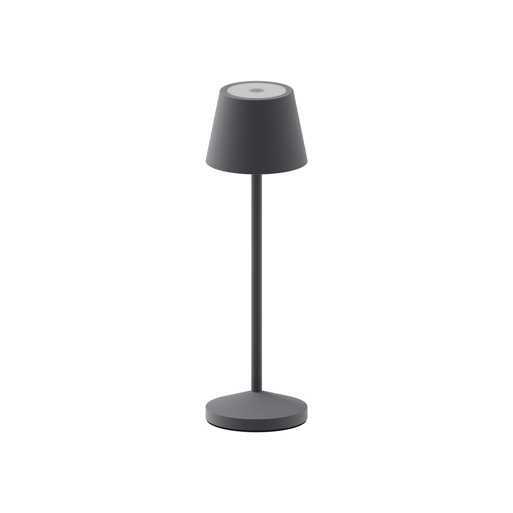 Emily - Lampe De Table Sans Fil - Acier - Gris Anthracite
