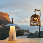 Fungy - Lampe De Table Sans Fil - Acier - Blanc