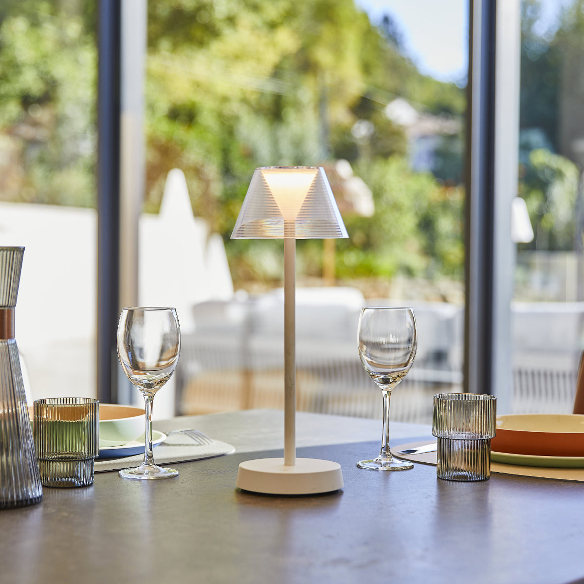 Lampe De Table Sans Fil - Beverly White
