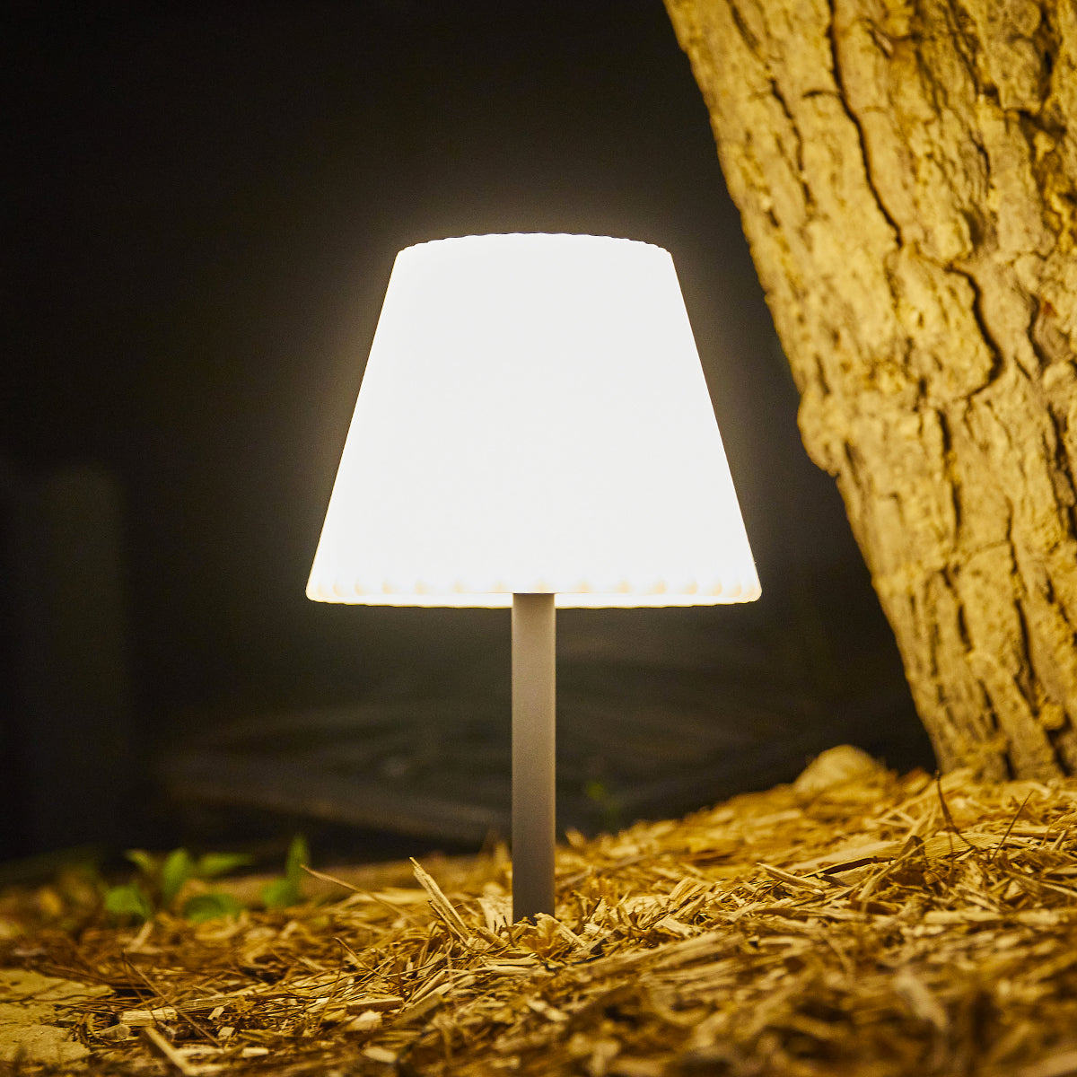 Lady Mini - Lampe De Table Solaire - Acier - Gris