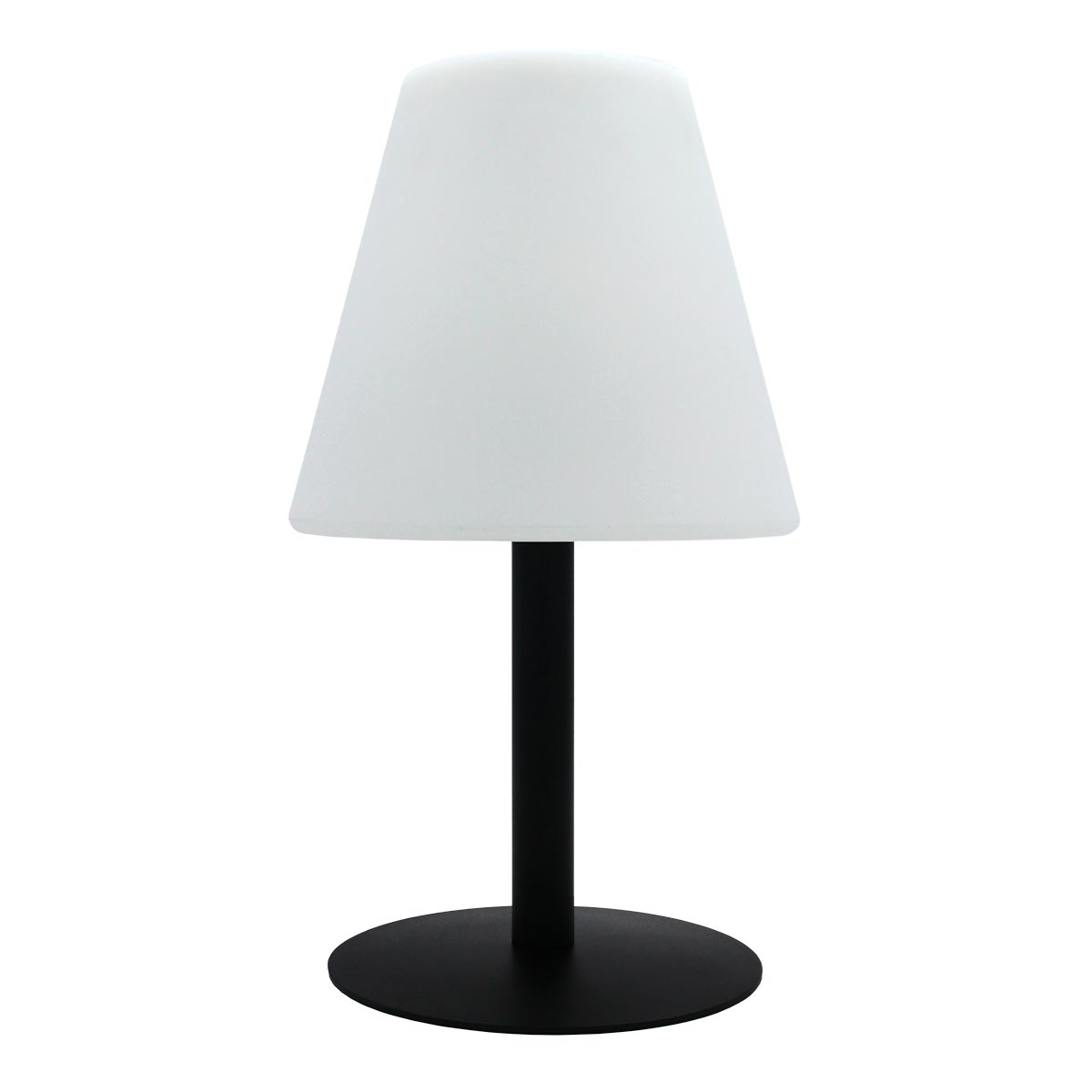 Lampe de table solaire et rechargeable LED multicolore dimmable STANDY MINI SOLAR RGB H36cm - REDDECO.com