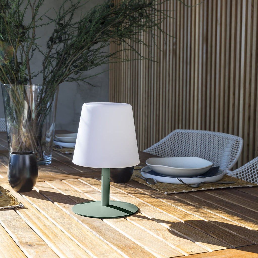 Standy Mini - Lampe De Table Sans Fil - Acier - Vert