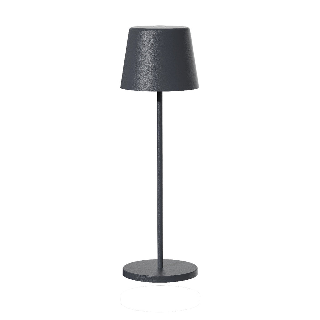 Kelly - Lampe De Table Sans Fil - Acier - Gris Anthracite