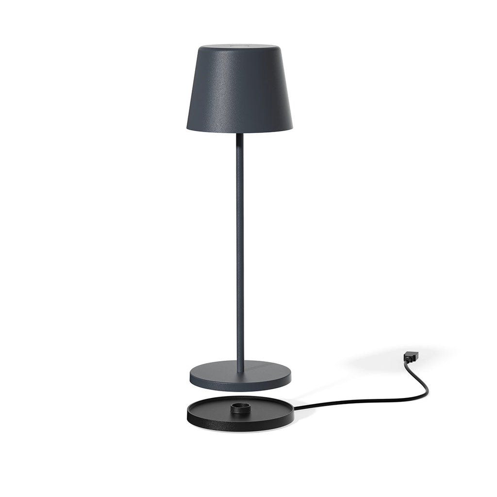 Kelly - Lampe De Table Sans Fil - Acier - Gris Anthracite