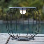 Lanterne sans fil métal gris LED blanc SUNRISE H40,5 cm - REDDECO.com