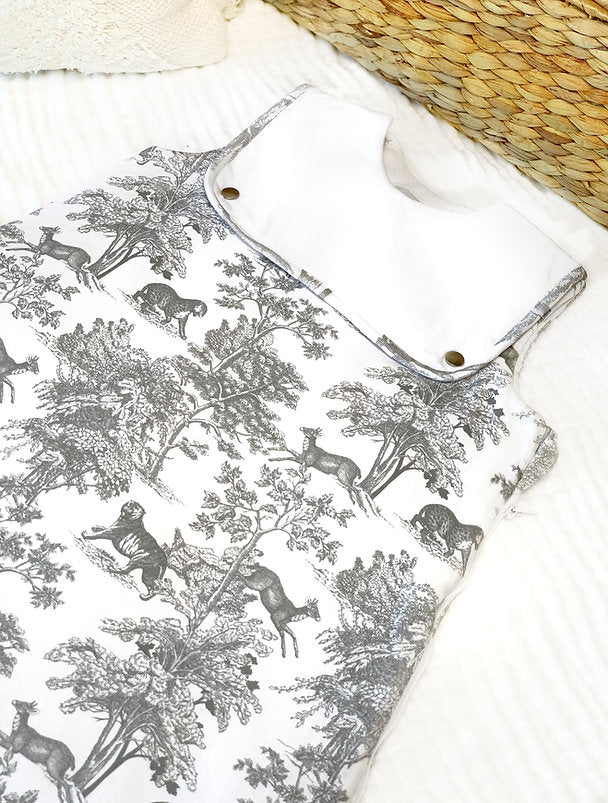 Gigoteuse Mixte La Romantique - Blanc/Gris