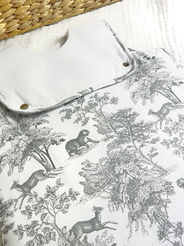 Gigoteuse Mixte La Romantique - Blanc/Gris