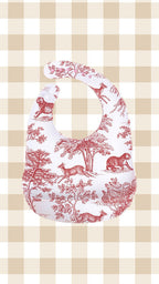 Accessoire Le Duo, Lot De 2 Bavoirs En Silicone - Bleunuage/Brique