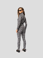 Legging Legging Glue In Black & White Leopard Jersey
