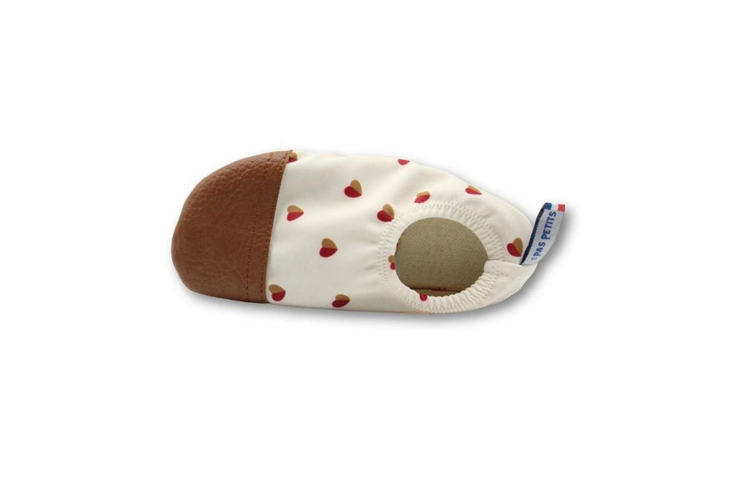 Les Petits Cœurs Bicolores - Chaussons Souples - Tout Terrain