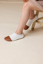 Les Petits Velours Ivoire - Chaussons Souples - Pour L'Intérieur