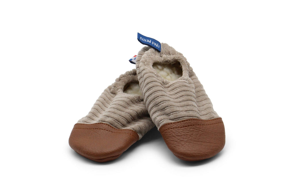 Les Petits Velours Noisettes - Chaussons Souples - Pour L'Intérieur