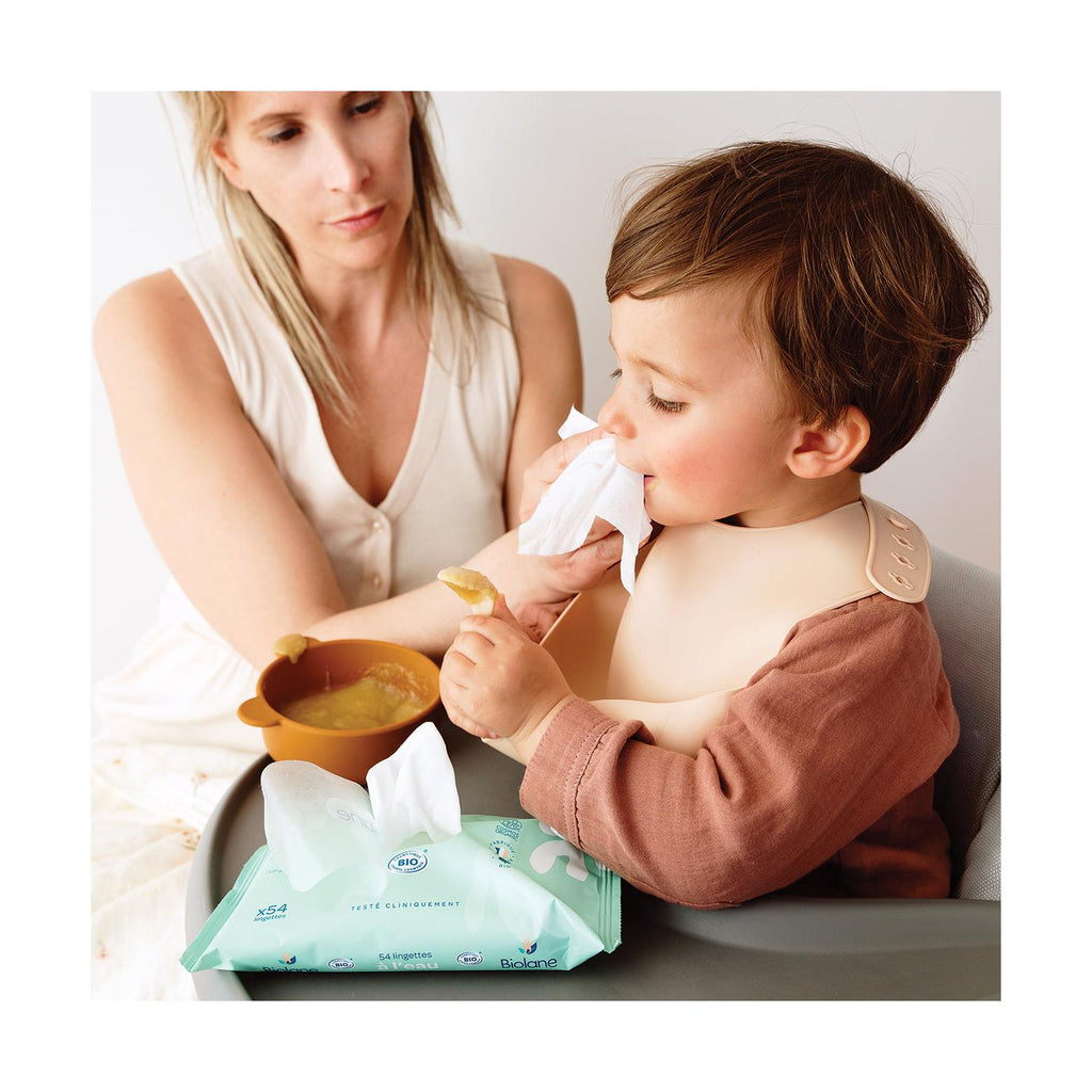 Lingettes à l'eau certifiées biologiques