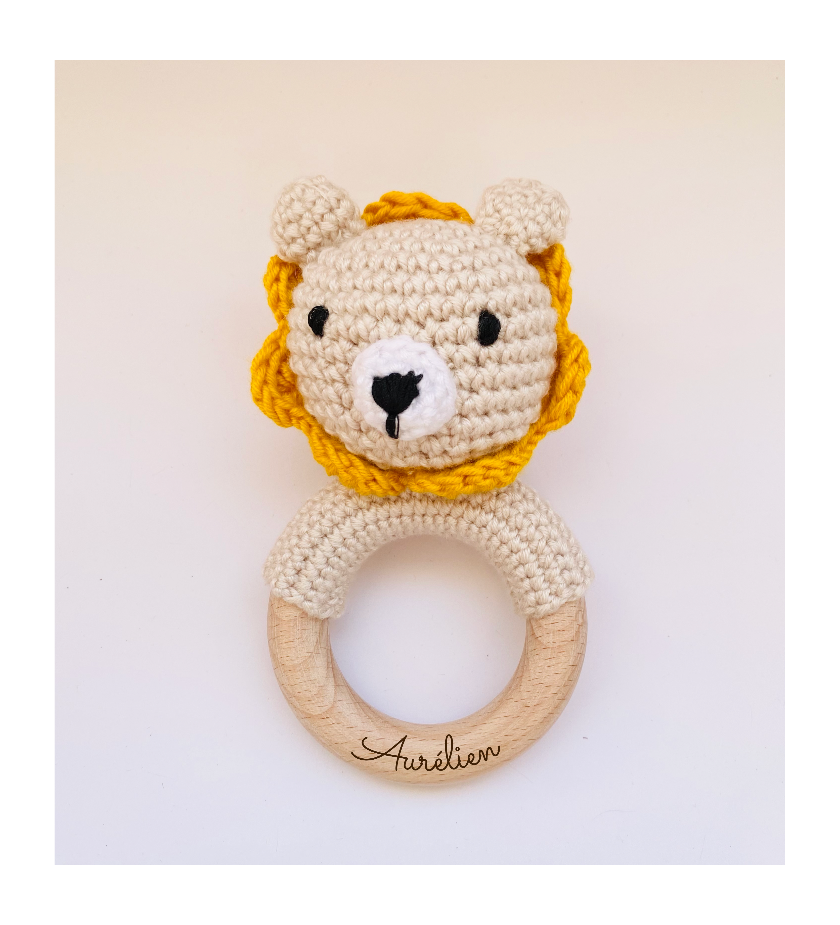 Hochet En Crochet Pour Bébé Personnalisé