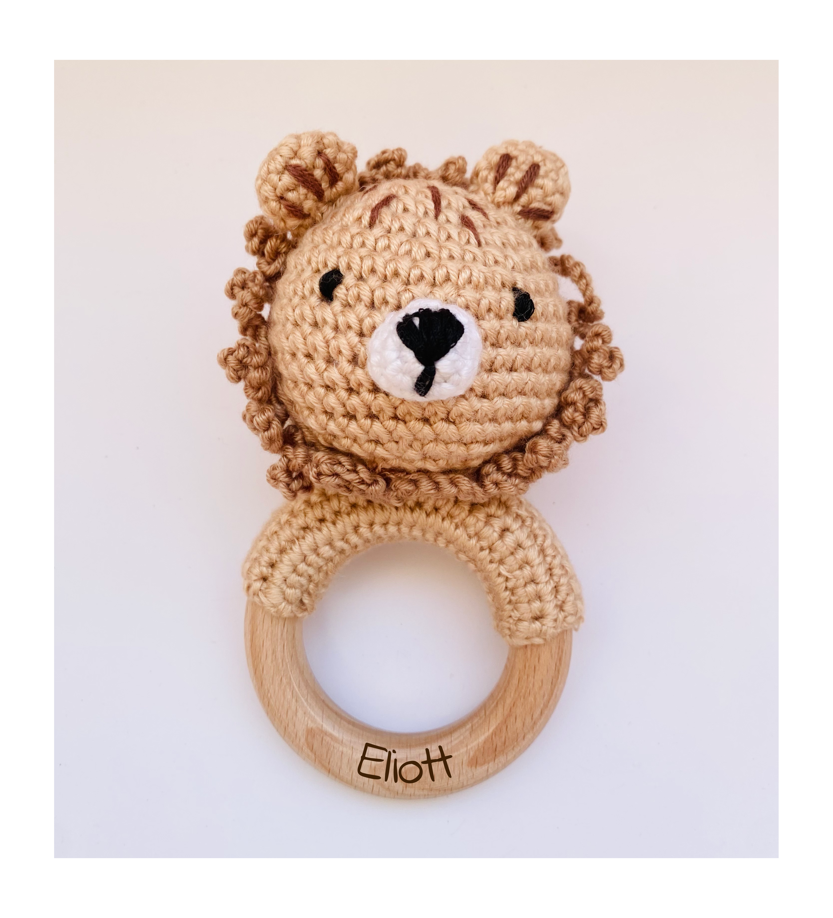Hochet En Crochet Pour Bébé Personnalisé