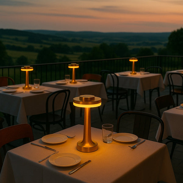 Chicglow - Lampe De Table Sans Fil - Acier - Doré
