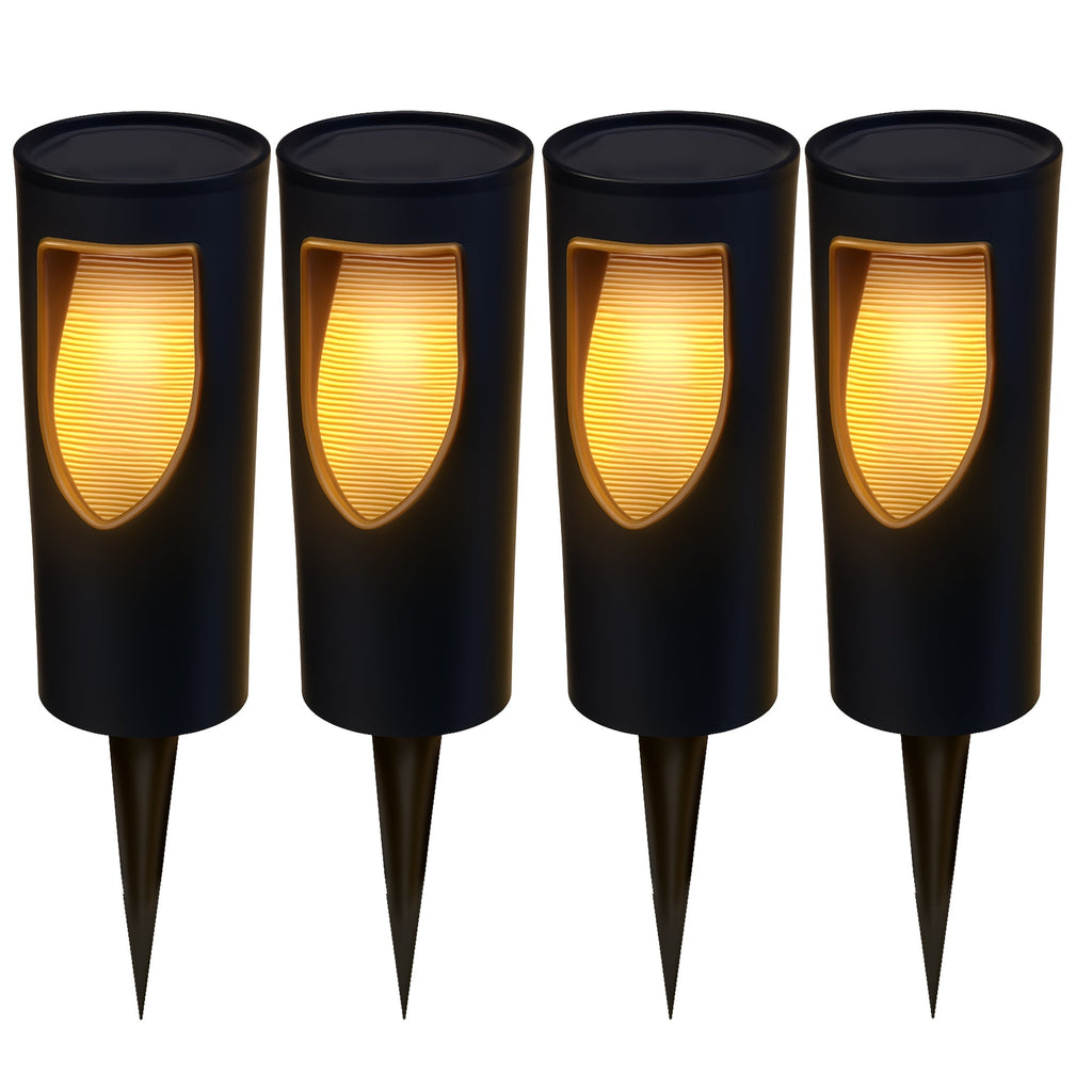 Grilly - Borne & Potelet Solaire - Plastique - Noir