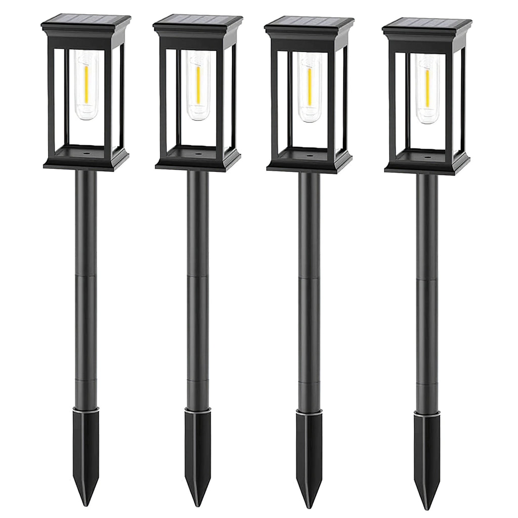 Luzy - Balise Solaire - Acier - Noir