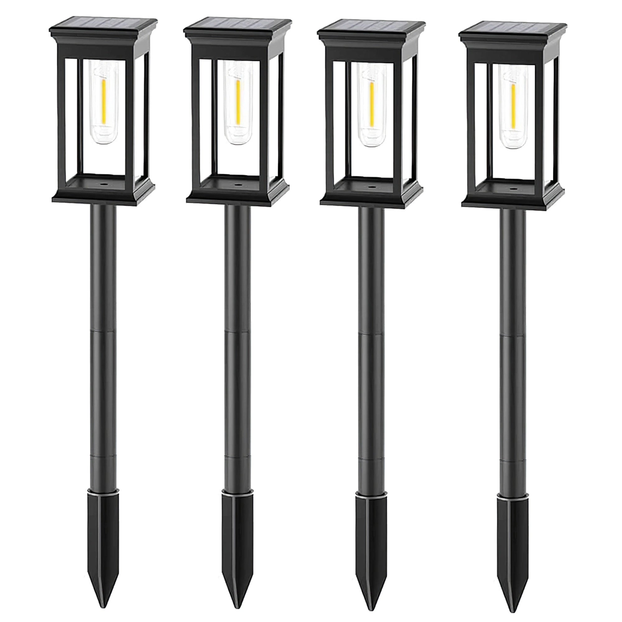 Luzy - Balise Solaire - Acier - Noir