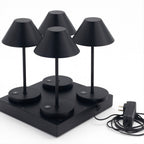Naomi - Lampe De Table Sans Fil - Acier - Noir