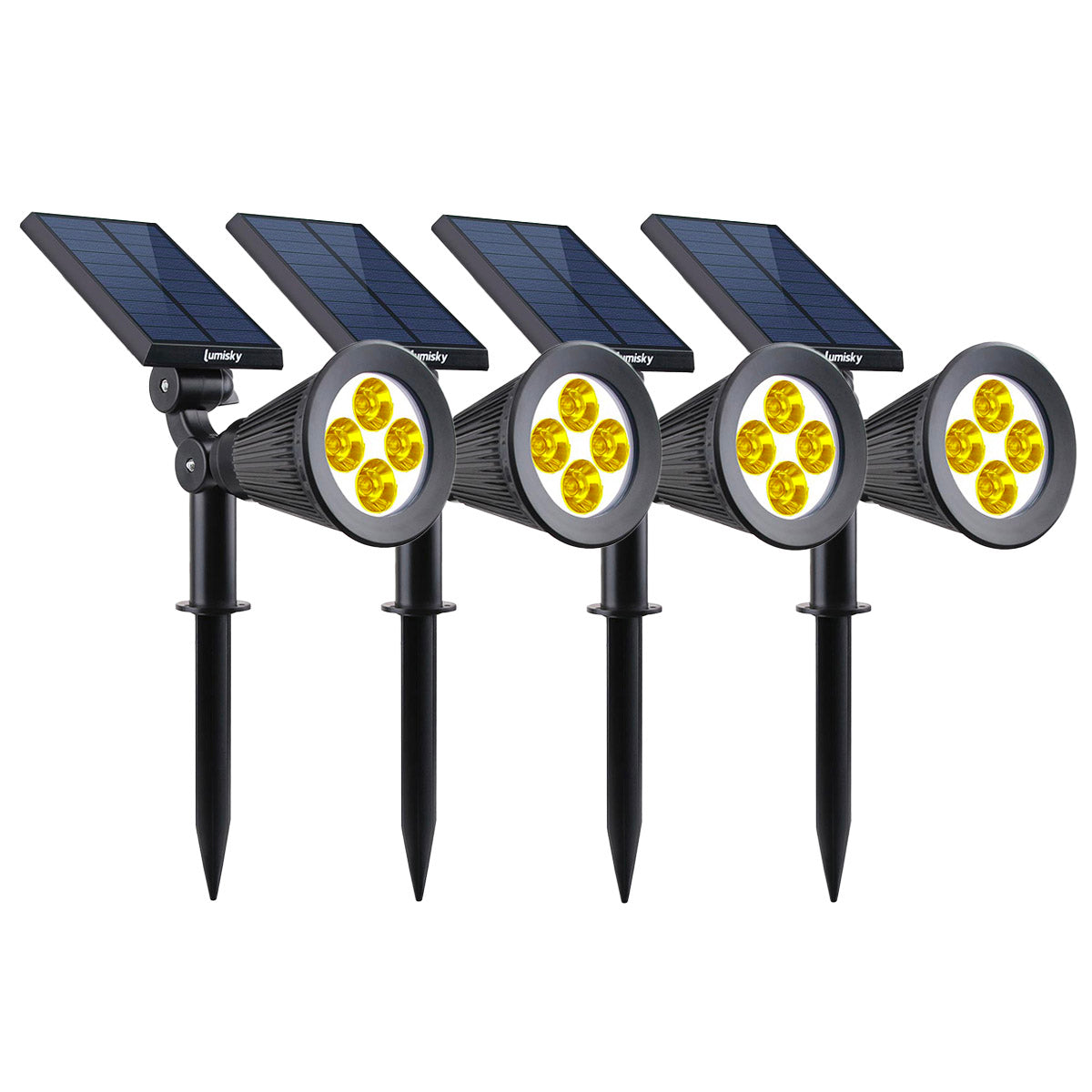 Spiky - Spot Solaire - Plastique - Noir