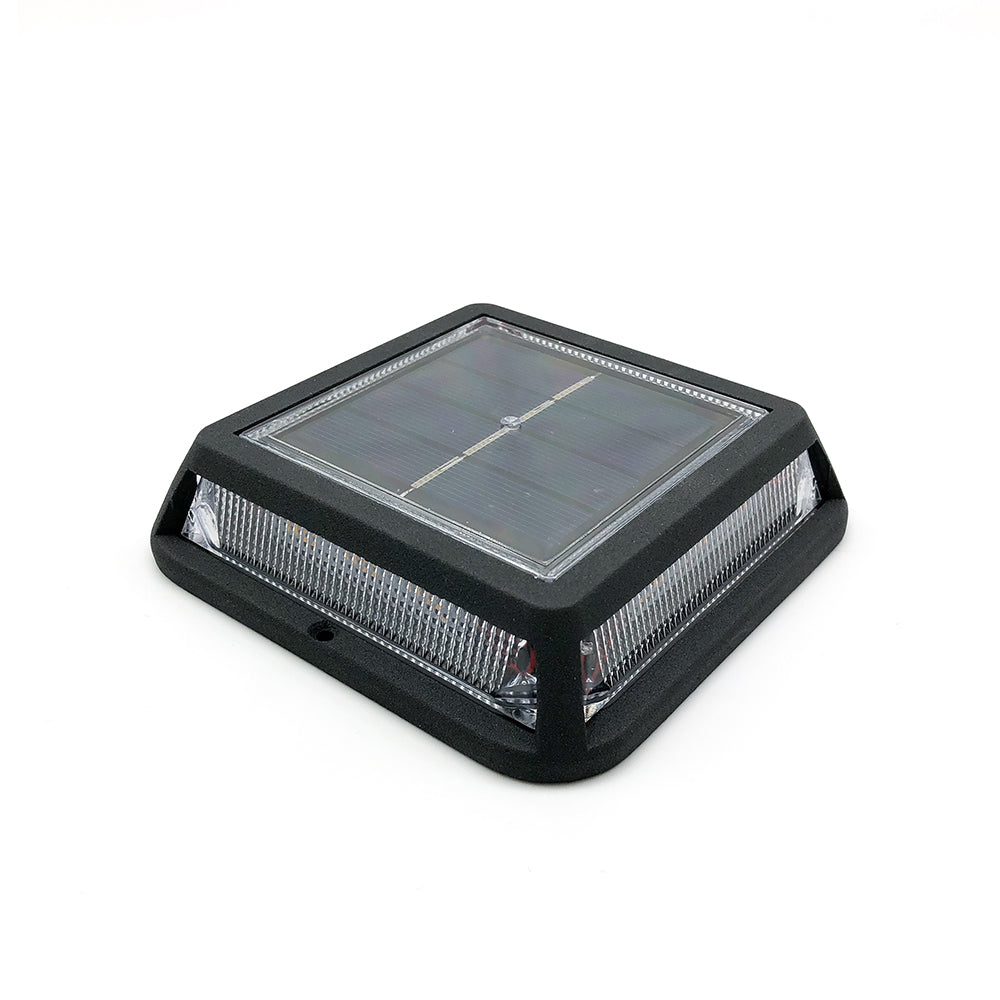 Quadry - Balise Solaire - Acier - Noir