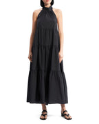 Theory NYC - Dresses - Halter Tier Maxi - Black
