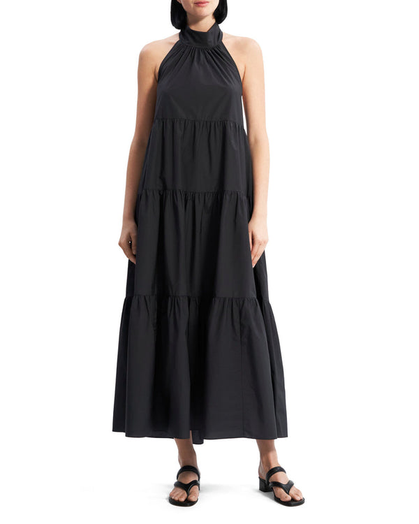 Theory NYC - Dresses - Halter Tier Maxi - Black