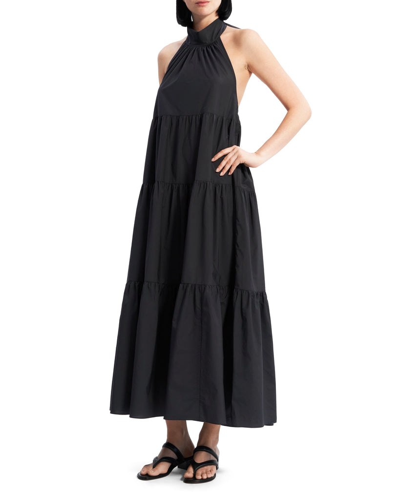 Theory NYC - Dresses - Halter Tier Maxi - Black