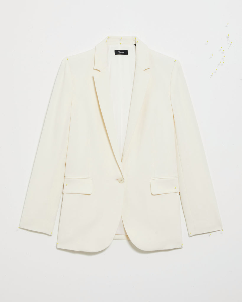Theory NYC - Jackets - Casual Blazer Fl - Rice