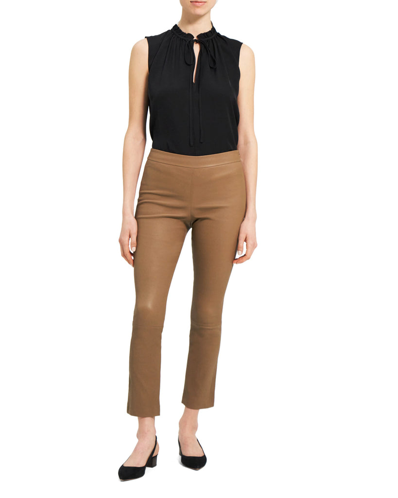Theory NYC - Leather - Slim Kick L - Truffle
