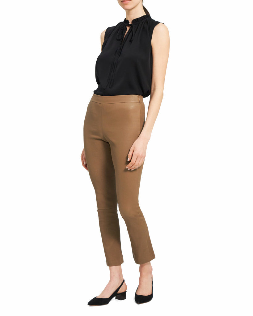 Theory NYC - Leather - Slim Kick L - Truffle