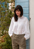 CHEMISE NANOU BLANCHE MARIE STIXTINE
