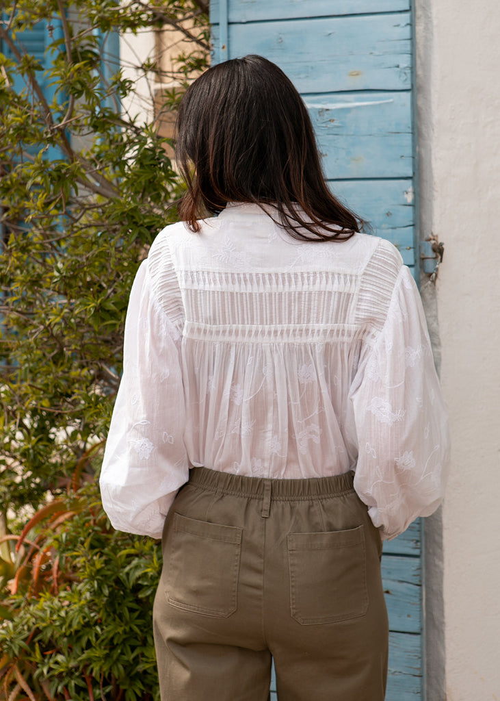 CHEMISE NANOU BLANCHE MARIE STIXTINE