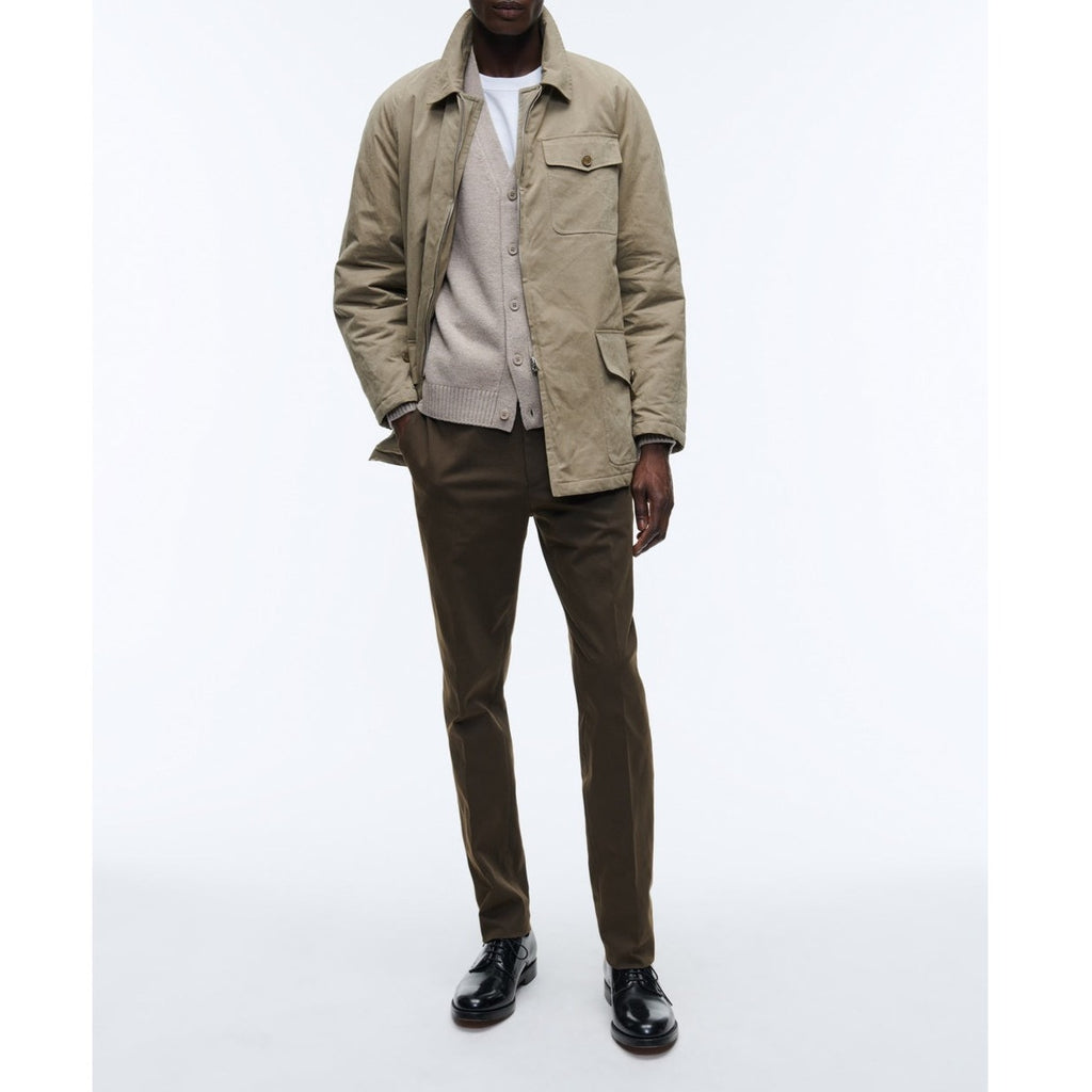 Fursac - Veste En Toile De Coton Déperlante Taupe
