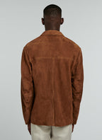 Fursac - Veste Blazer En Chèvre Velours Camel