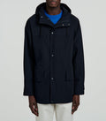 Fursac - Parka En Toile Technique Bleu Marine