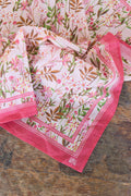 Foulard - Fleur Rose Clair 50Cm