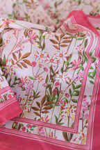 Foulard - Fleur Rose Clair 50Cm